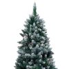 Artificial Christmas Tree with Pine Cones and White Snow 5 ft