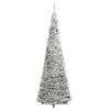 Artificial Christmas Tree Pop-up Flocked Snow 50 LEDs 47.2"