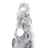 Pop-up Artificial Christmas Tree Silver 5 ft PET