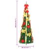 Artificial Christmas Tree Pop-up 50 LEDs Green 47.2"