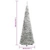 Artificial Christmas Tree Pop-up Flocked Snow 50 LEDs 47.2"