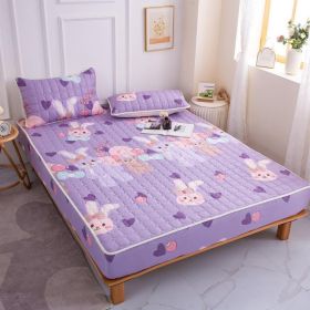 Cotton Covered Anti Slip Cartoon Bedspread (Option: Penguin Rabbit-200x220cm)