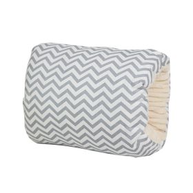 Baby Breastfeeding Arm Pillow Pure Cotton Fleece-lined Thickened (Option: Gray Stripes)