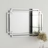 Large Wall-Mounted Silver Decorative Rectangular Wall Mirror for Home, Living Room, Bedroom, Entryway (clear HD mirror)