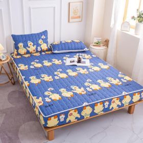 Cotton Covered Anti Slip Cartoon Bedspread (Option: Queuing duck-180x220cm)