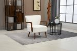 COOLMORE Wood Frame Armchair, Modern Accent Chair Lounge Chair for Living Room