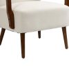 COOLMORE Wood Frame Armchair, Modern Accent Chair Lounge Chair for Living Room