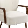 COOLMORE Wood Frame Armchair, Modern Accent Chair Lounge Chair for Living Room