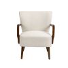 COOLMORE Wood Frame Armchair, Modern Accent Chair Lounge Chair for Living Room