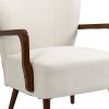 COOLMORE Wood Frame Armchair, Modern Accent Chair Lounge Chair for Living Room