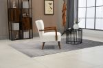 COOLMORE Wood Frame Armchair, Modern Accent Chair Lounge Chair for Living Room