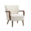 COOLMORE Wood Frame Armchair, Modern Accent Chair Lounge Chair for Living Room