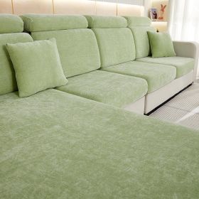 Thickened Chenille Sofa Cover Lazy All-inclusive (Option: Mint Green-Large Single)