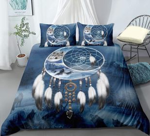 New Pure Cotton Quilt Four-piece Printing Style (Option: Wolf Quilt Cover 1-228x288)